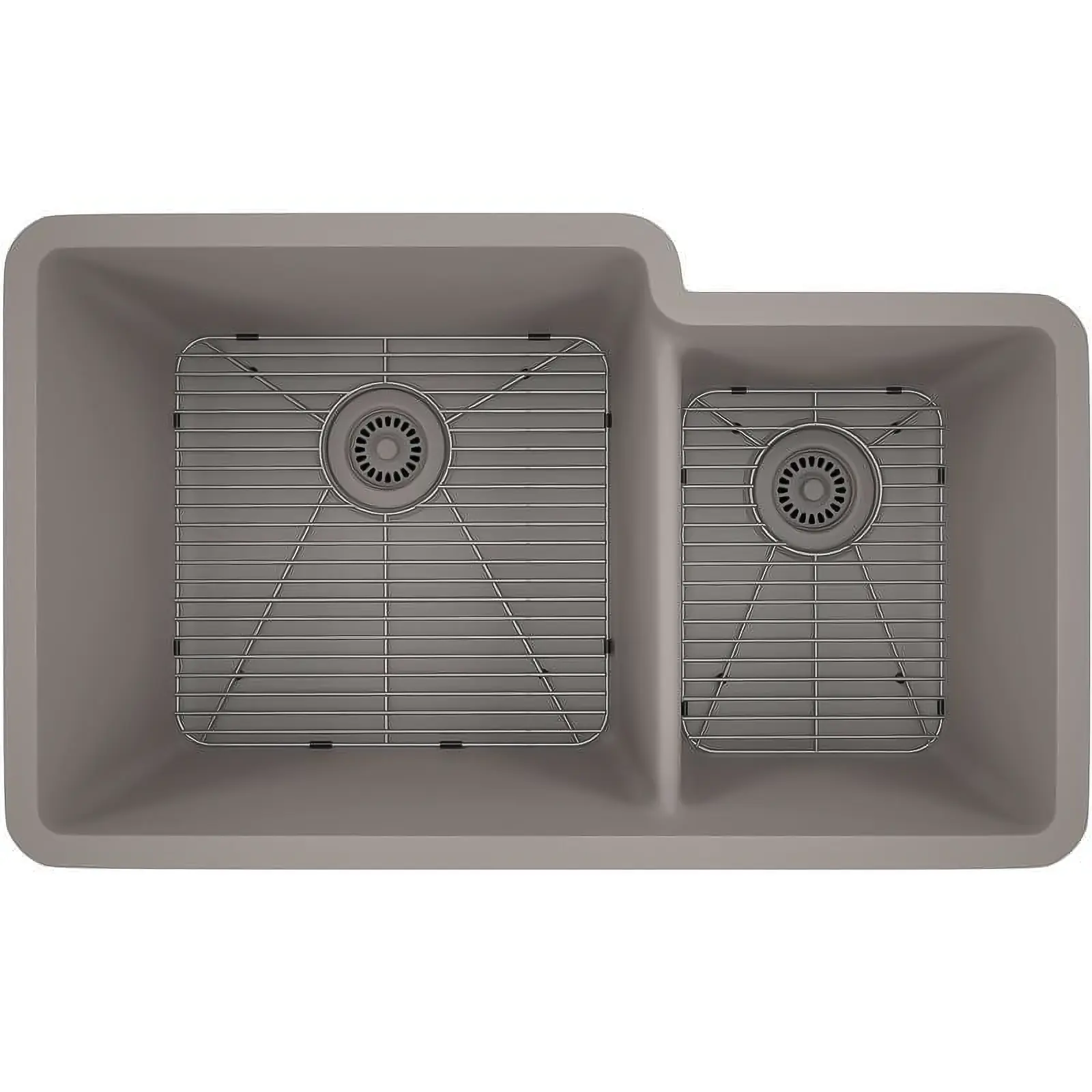 Quartz Composite Offset Double Bowl 6040 - Image 6